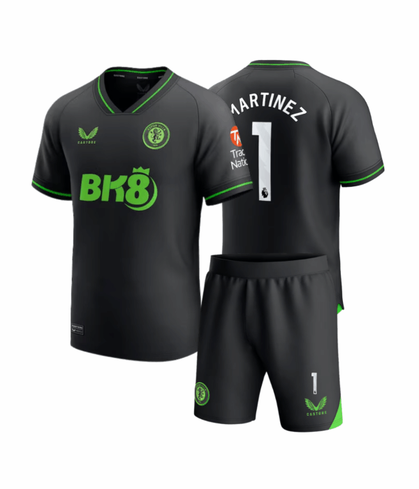 Kit Niño Aston Villa Arquero Titular 2023/24 - Martínez #1