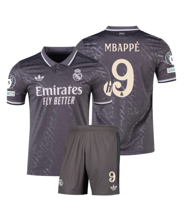 Kit Niño Real Madrid Tercera 2024/25 - Mbappé #9