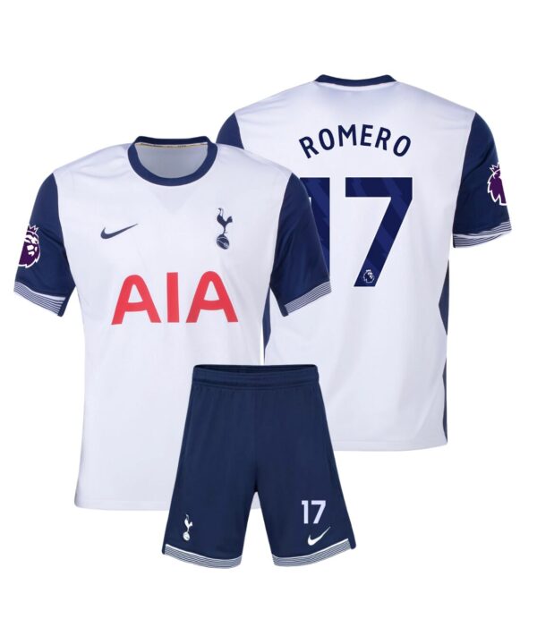 Kit Niño Tottenham Titular 2024/25 - Romero #17