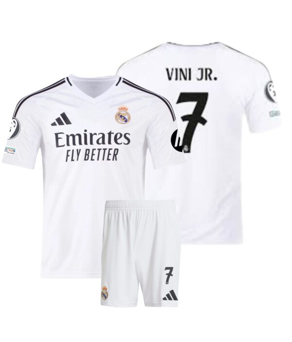 Kit Niño Real Madrid Titular 2024/25 - Vini Jr. #7
