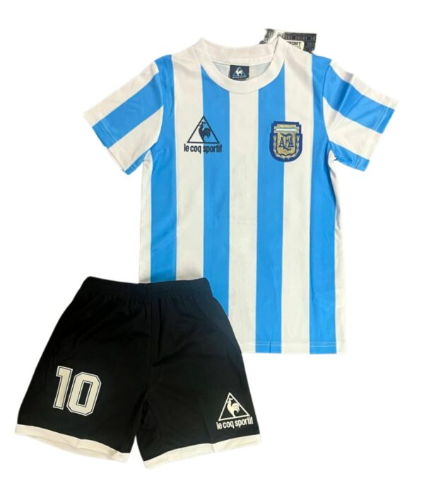 Kit Niño RETRO Argentina Titular 1986 - Maradona #10