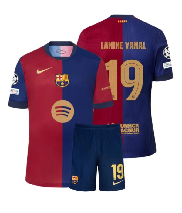 Kit Niño FC Barcelona Titular 2024/25 - Lamine Yamal #19