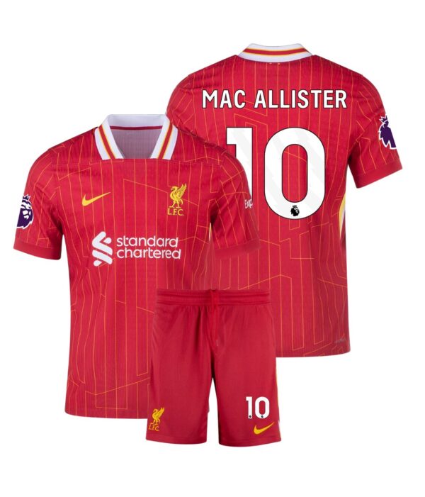 Kit Niño Liverpool Titular 2024/25 - Mac Allister #10