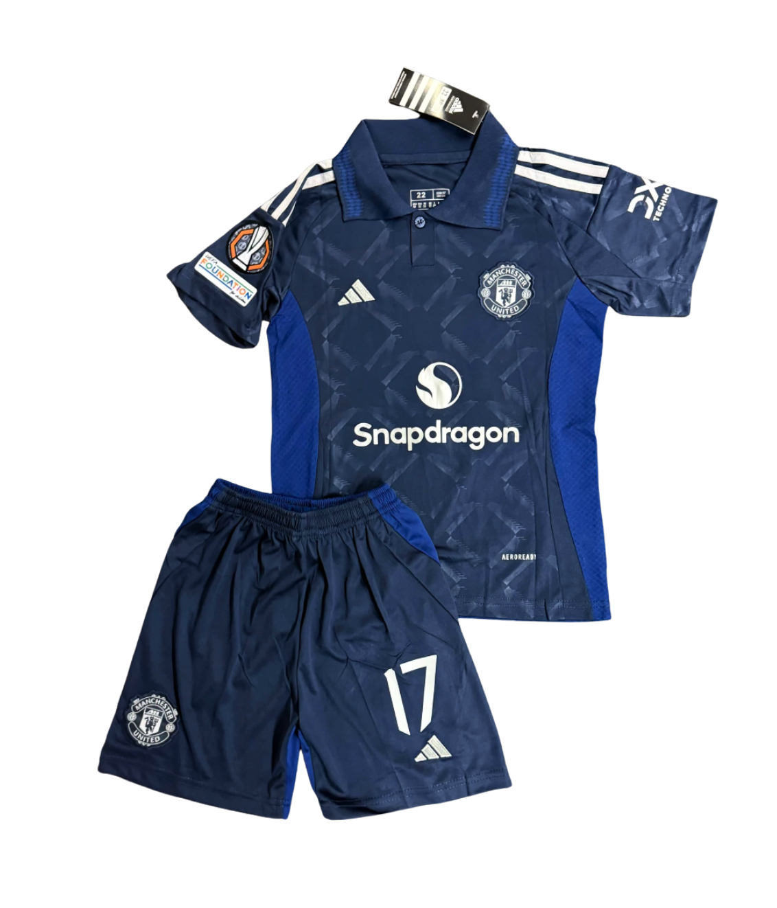 Kit Niño Manchester United Suplente 2024/25 - Garnacho #17 - Imagen 2
