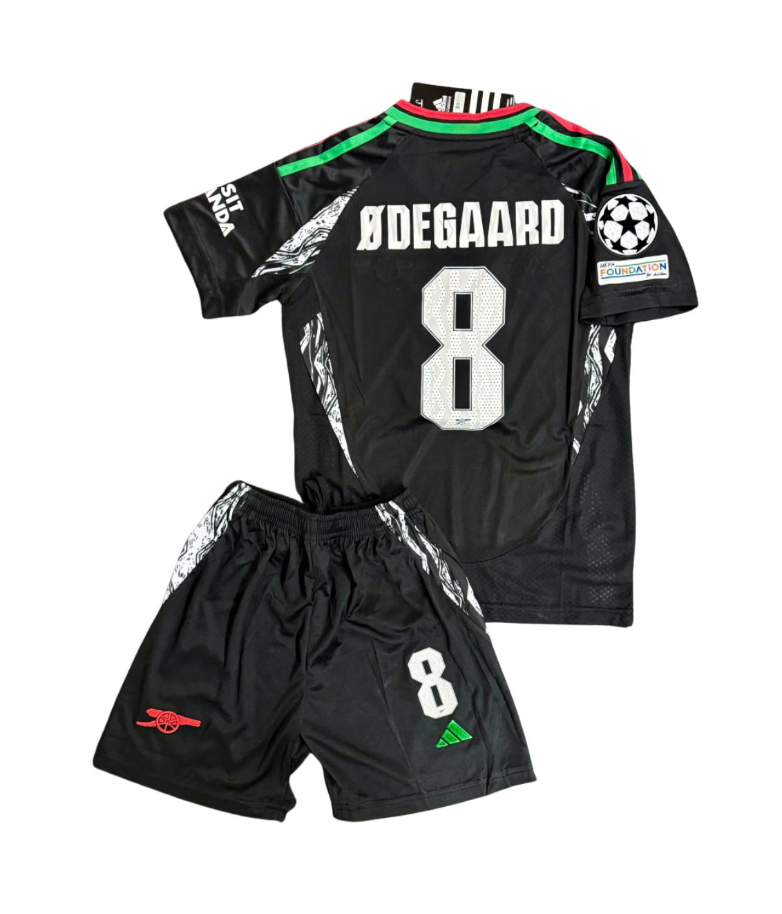 Kit Niño Arsenal Suplente 2024/25 - Odegaard #8