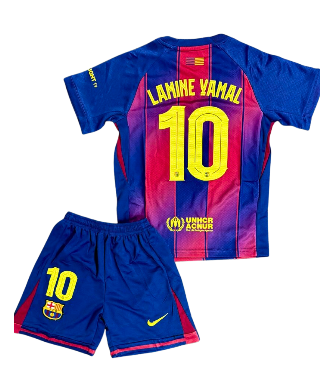 Kit Niño FC Barcelona Titular 2025/26 - Lamine Yamal #10