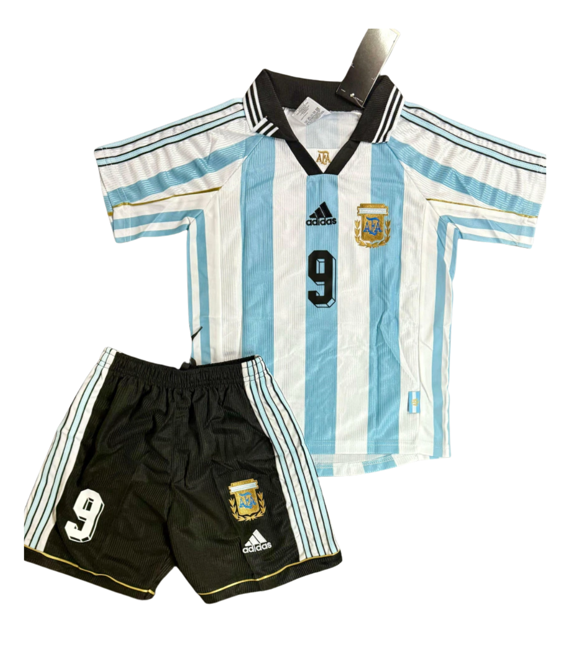 Kit Niño RETRO Argentina Titular 1998 - Batistuta #9