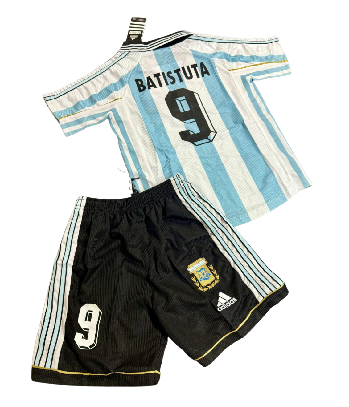 Kit Niño RETRO Argentina Titular 1998 - Batistuta #9 - Imagen 2