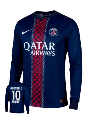 Ousmane Démbelé #10 - PSG Titular Mangas Largas 2025/26