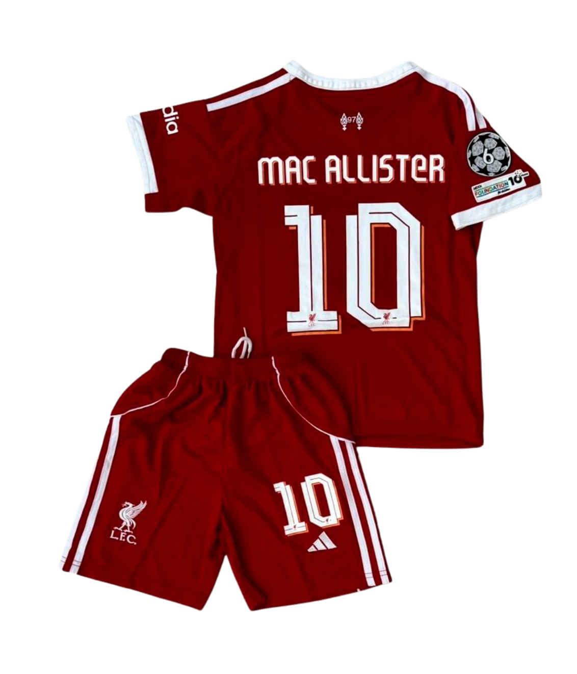 Kit Niño Liverpool Titular 2025/26 - Mac Allister #10 - Imagen 2