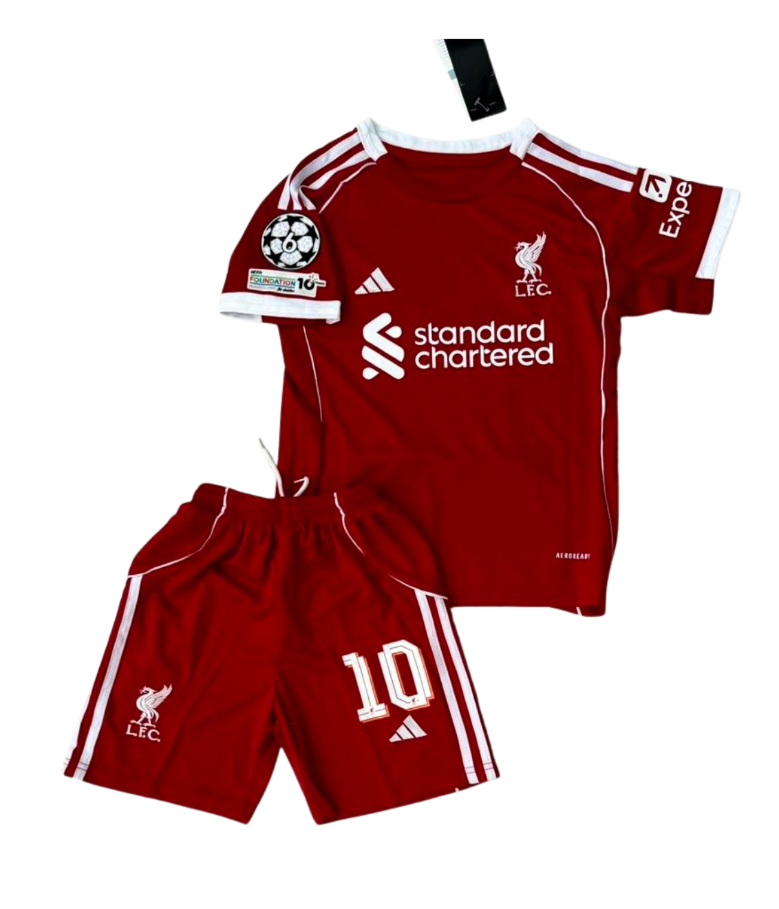 Kit Niño Liverpool Titular 2025/26 - Mac Allister #10